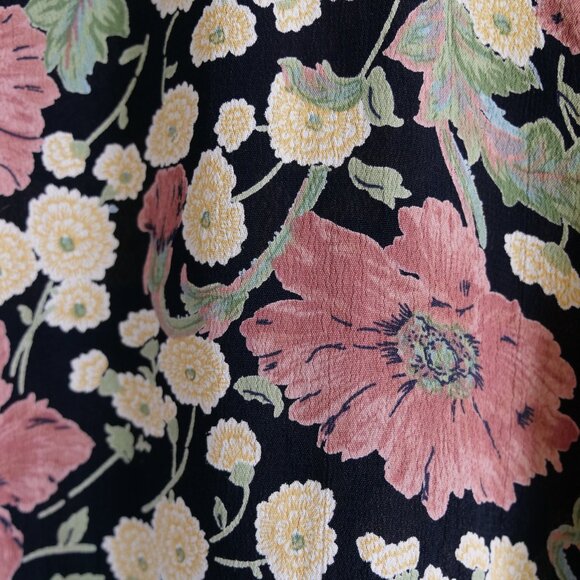 Vintage 1990s Dress Women's US size 6 M Floral Print 90s Dresses Retro Thrift - Picture 9 of 10